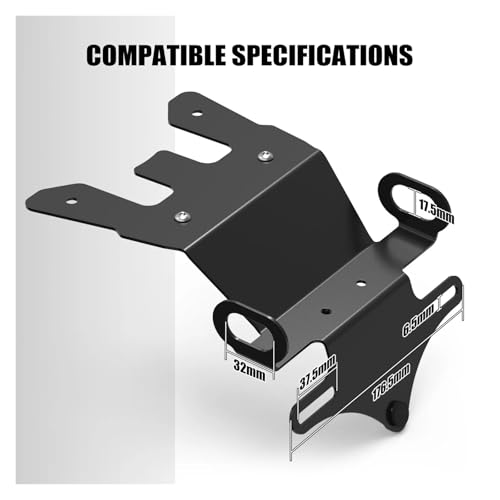 Plaque immatriculation cassée ? Support arrière avec lampe CRF1100L - 7