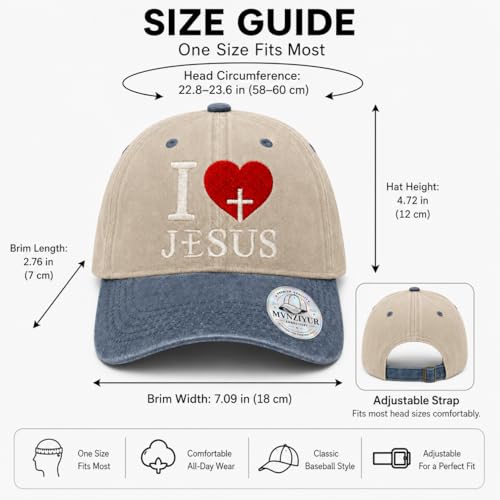 Image of I, Love Embroidered Baseball Cap