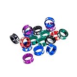 Bagues en aluminium pour pattes d'oiseaux, Bagues ouvertes en aluminium for pattes d'oiseaux, multicolores et numérotées, 4 8 mm, paquets de 10/50/100 pièces(Open 100pcs,4.5mm)