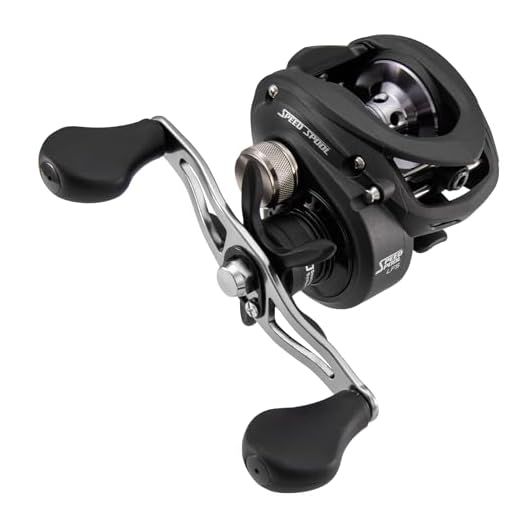 Lews Fishing SS1SHA Speed Spool LFS Baitcasting Reel, 7.5: 1 Gear Ratio, 9Ss+1Rb Bearings, Right Hand, ALUMINUM