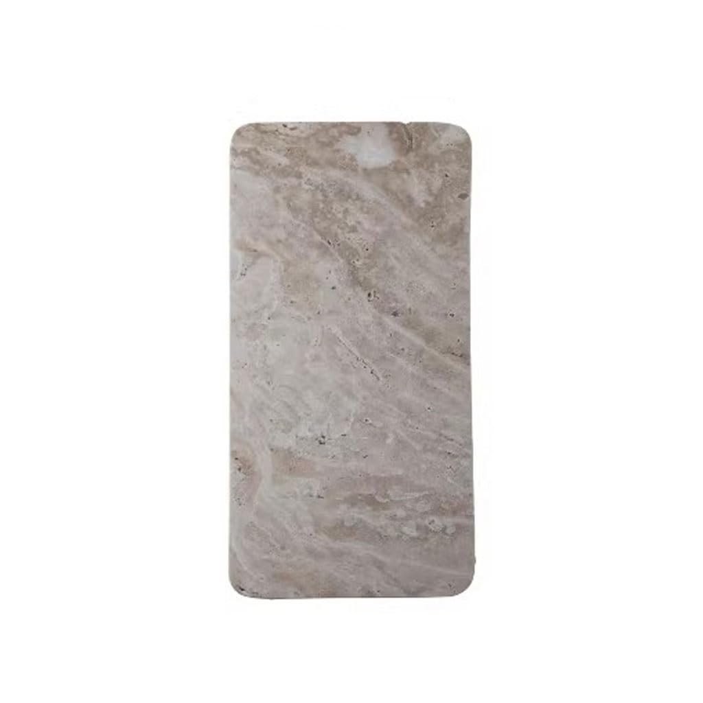Tray Decor Simple Travertine Storage Decorative Tray Bathroom Sink Storage Tray Food Tray(B)