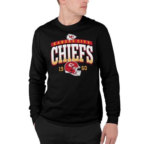 Junk Food NFL - Kansas City Chiefs Mighty Adult LS T-Shirt Black