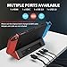 SiWiQU Switch Docking Station Kompatibel für Nintendo Switch 1/OLED, TV Dock mit 4K HDMI Port Type-C 2xUSB Port, Ladestation Ständer Ersatz für offizielle Dock [Nicht für Switch 2]