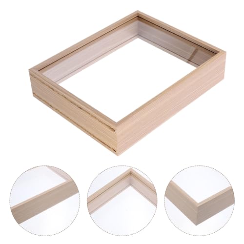 Caja para especímenes de flores secas para conservar recuerdos botánicos en la pared 8