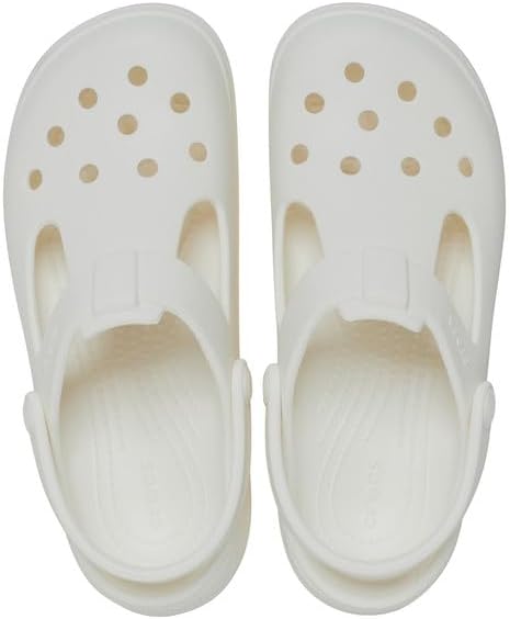 Crocs Unisex Kid's Classic Mary Jane Clog T, Chalk, 9 us little kid