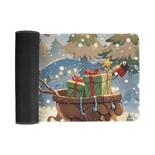 Alfombrilla de ratón gaming Reindeer 60x30 cm blanca miniatura 3
