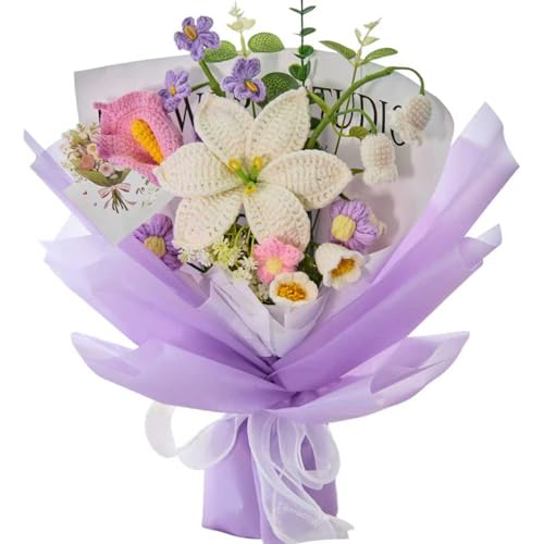 YSHomy Crochet Flowers Bouquet
