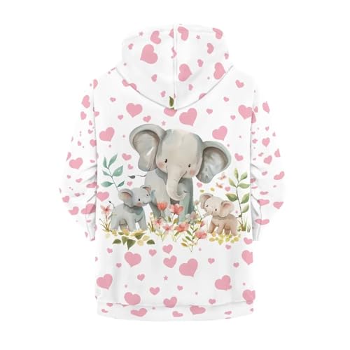 Image of Biyejit Kids Novelty 3D Graphic Printed Hooded Sweatshirt
