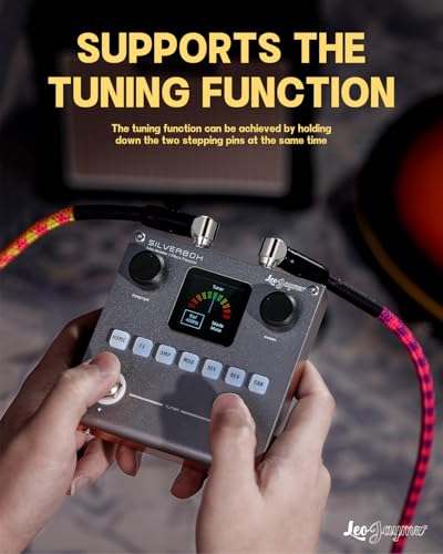 Leo Jaymz Portable Multi-Effects Guitar/Bass Amplifier Modeler Effects Processor with 6 Effects Modules, 80 Editable Presets & Rechargeable Battery