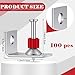 MorningRo 100 Pcs Powder Actuated Fasteners Drive Pin 1-1/4-inch Length, Powder Actuated Tools with 90 Deg Ceiling Clip Assembly for Hard Concrete