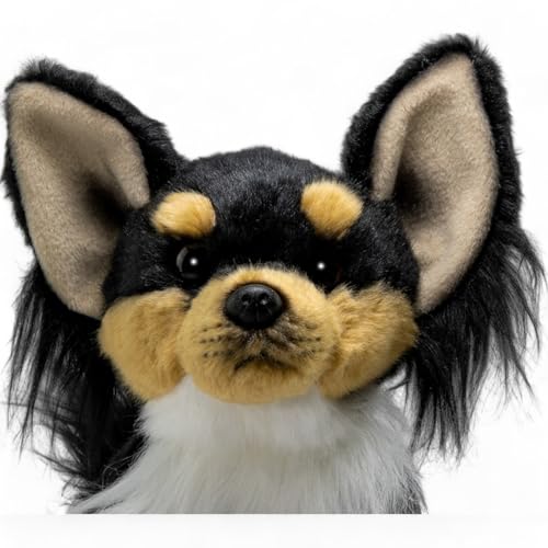 Carl Dick Chihuahua sitzend schwarz-braun ca. 24cm Plüschtier, Stofftier, Kuscheltier 3602