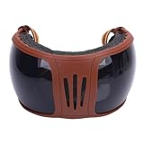 Kikumi Occhiali da Sole per Cavallo UV400, Eleganti Occhiali da Cavallo Antivento, con Spugna Multistrato, Cinghie Regolabili, per Equitazione, UV (Grigio)