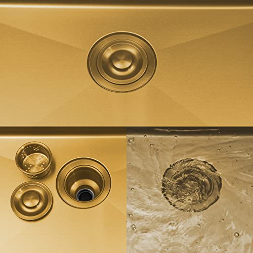 SHACO Gold 15 x 20 Inch Drop In Bar Sink, 16 Gauge Stainless Steel Topmount Small Kitchen Single Basin Sink for Wet Prep RV Laundry with Dish Grid & Drain, 15x20 Top Mount by SHACO - Used condition - Image 8