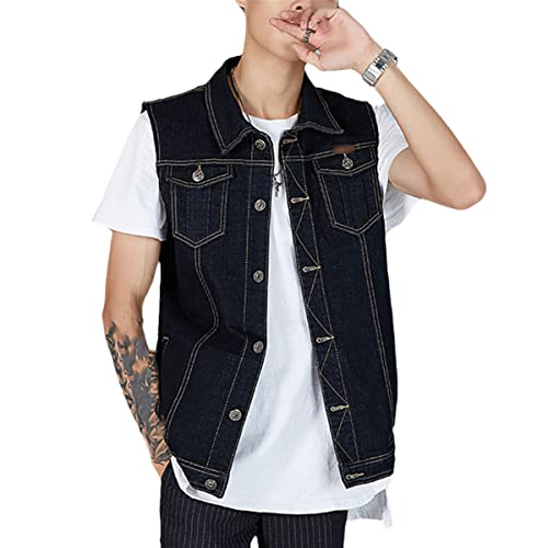 Veste en jean grande taille femme bleu noir denim extensible confortable 5XL