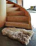 WaySoft Genuine New Zealand Sheepskin Rug, Luxuxry Fur Rug for Bedroom, Fluffy Rug for Living Room...
