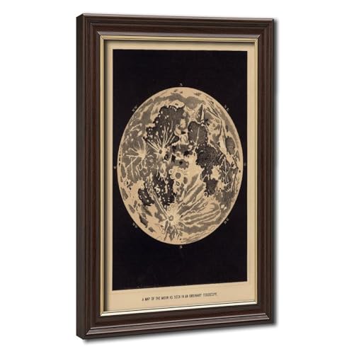 Toile lunaire au télescope pour décoration murale de bureau moderne