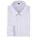 Long Sleeve Dress Shirts for Men - Regular-Fit Casual Button-Down Shirt with Pockets (Medium, Striped Black)