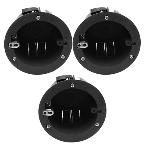 4 Inch 18 Cu. in. Round Electrical Junction Box PVC 3-Pack