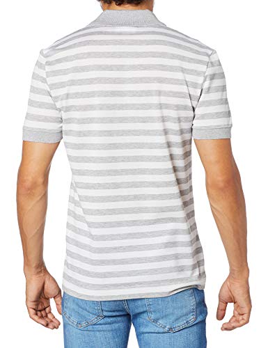 Polo, Lacoste, Masculino, Cinza Mescla/Branco, P