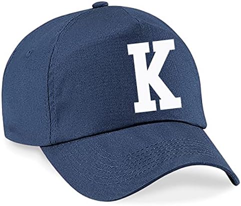 Childrens Navy Cotton A-Z Summer Sun Hat Children School Kids Caps Hat Sport Boy Girl Adjustable Baseball