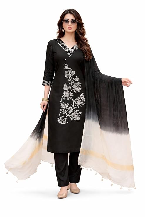 Women's Floral Embroidered, 3-Piece Set-picture-30