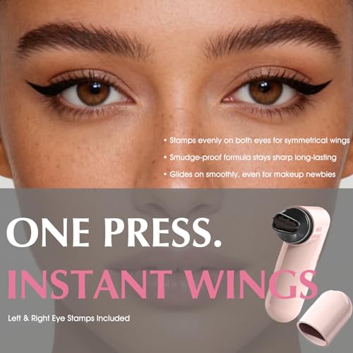 Winged Eyeliner Stamp Rotating Dual-Head Negro miniatura 4