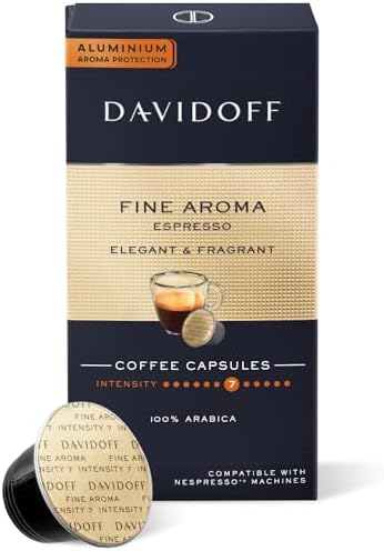 Davidoff Fine Aroma Coffee Capsules - 7/12 Intensity - 10 X Capsules - 55 Gm