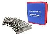 JC Performance - Hollow Hole Punch Leather Belt Gasket Craft Metal Rubber Vinyl Plastic Tool (12 Pc)