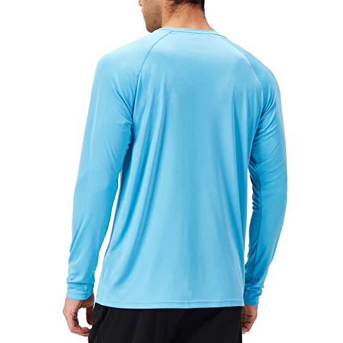 Image of NAVISKIN Men's Rash Guard Shirts Swim Shirts UPF 50+ UV Sun Protection Long Sleeve Shirts Lightweight Quick Dry