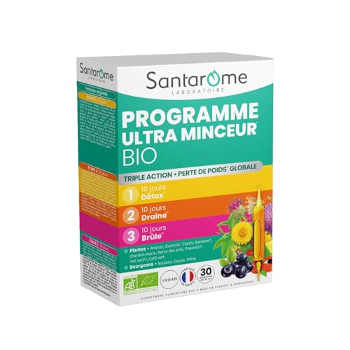Brûler les graisses naturellement avec la cure Santarome Bio Ultra Minceur