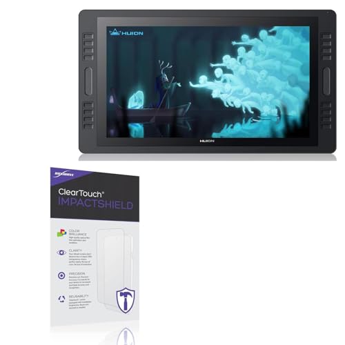 BoxWave Screen Protector Compatible With Huion KAMVAS Pro 20 GT-192 - ClearTouch ImpactShield (2-Pack), Impenetrable Screen Protector Flexible Film