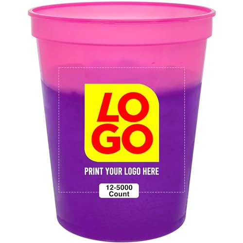 Multi color print color changing cups