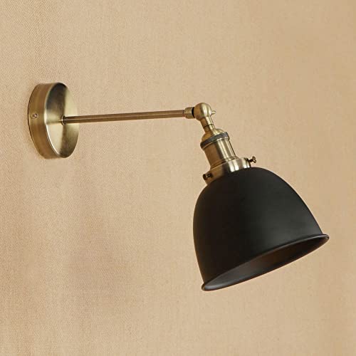 Luz de pared decorativa y ajustable: aplique de hierro E27 estilo retro 2
