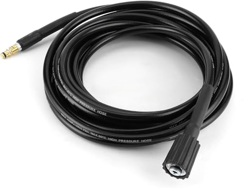 Replacement High Pressure Water Cleaning Rubber Hose for Karcher K2 K3 K4 K5, 40MPa/5800PSI Auto Washer Accessory, 1 Piece (15m / 49.2ft)