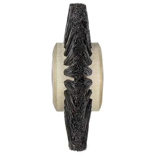 Image of Wheel Circle Hard Brush Bristle with Wooden core, 3 Rows, 70 mm