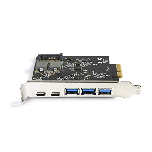 Image of VANTEC 5-Port USB 3.2 GEN2X2 20GBPS with 2C and 3A PCIE Host Card