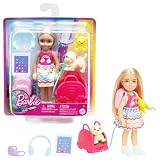 Barbie Chelsea lalka z akcesoriami podróżnymi