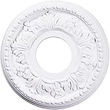 11 7/8'OD x 3 5/8'ID x 7/8'P Helene Ceiling Medallion (Fits Canopies up to 5 1/4')