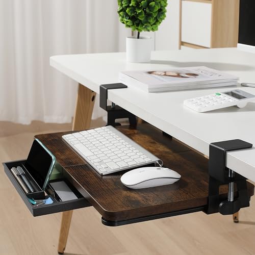 ETHU キーボードトレイ 木目調 500x300mm