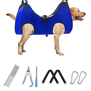 Pet Dog Grooming Hammock for Nail Trimming,Dog Restraint Hanging Harness for Nail Clipping,Dog Grooming Sling for Large Dogs with Nail Clippers/Nail File/Pet Comb,Claw Care(XXL for 90lb) Pet Dog Grooming Hammock for Nail TrimmingDog Restraint Hanging Harness for Nail ClippingDog Grooming Sling for Large Dogs with Nail ClippersNail FilePet CombClaw CareXXL for 90lb