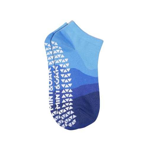 Image of Mint & Oak Pilates Socks with Grips for Women, Ankle Length Non-Slip Yoga Socks, Cotton Ideal For Yoga, Pilates, Gym, Workout, Cute Women's Gift