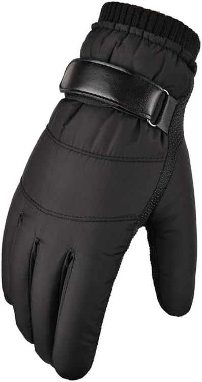 All-Weather Cold Proof Down Cotton Warm Gloves Men's Thickened Ski Cold-Proof for Outdoor Sports and Daily Use