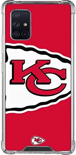 Skinit Clear Phone Case Compatible with Galaxy A71 5G - Officially Licensed NFL Kansas City Chiefs Large Logo Design