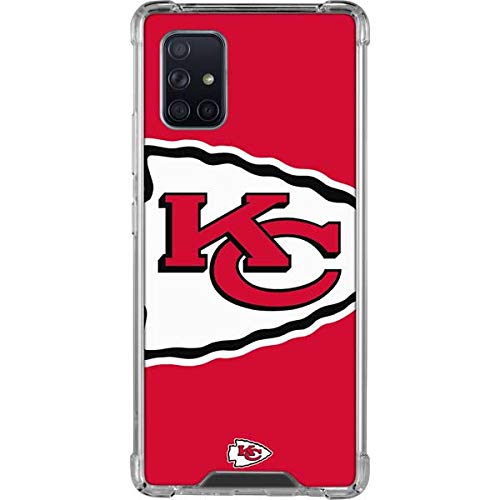 Skinit Clear Phone Case Compatible with Galaxy A71 5G - Officially Licensed NFL Kansas City Chiefs Large Logo Design