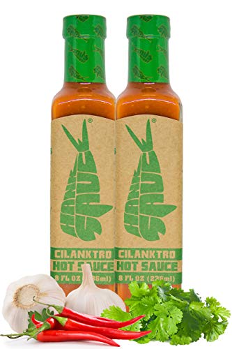 Hank Sauce Cilanktro Hot Sauce - Mild Garlic & Cilantro Flavor, 16 oz