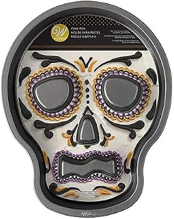 Wilton Halloween Antihaft-Kuchenform in Form eines Totenkopfes, 9,5 x 12-Zoll