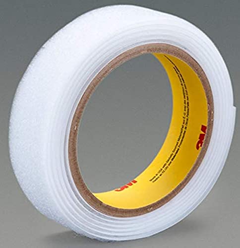 3M 86241 Fastener SJ3526N Hook, 5/8" x 50 yd. 0.15" (3.8 mm) Engaged Thickness, White
