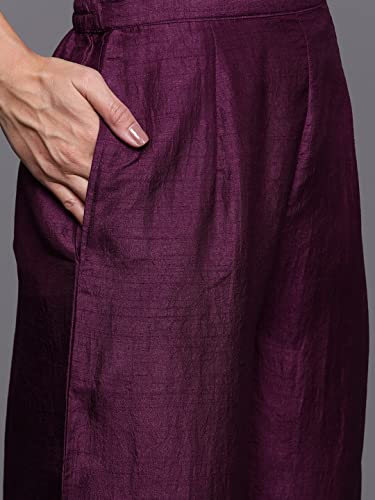 Image of INDO ERA Women's Polyester Solid Straight Kurta Palazzo With Dupatta Set(IE26KH9PK1836)