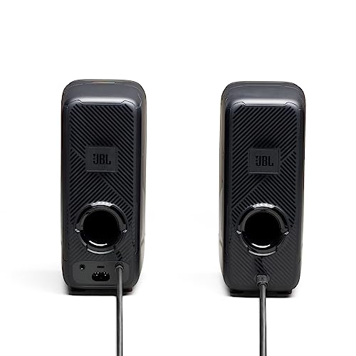 Image of JBL Quantum Duo - Gaming Speaker - Wireless Gaming Accessory - Bluetooth - Dolby Digital Surround Sound - PC, Mac, Windows and Game Consoles - Black