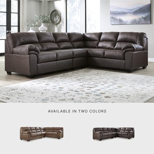 Image of Signature Design by Ashley Whitlock 3-Piece Faux Leather Sectional Couch